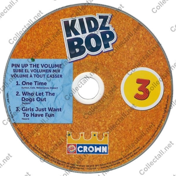 Kidz Bop 3 Pin Up The Volume Album