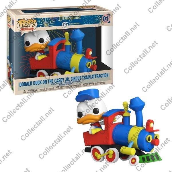 Donald Duck On The Casey Jr. Circus Train Attraction #01