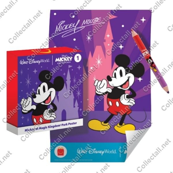 Mickey at Magic Kingdom Park Poster