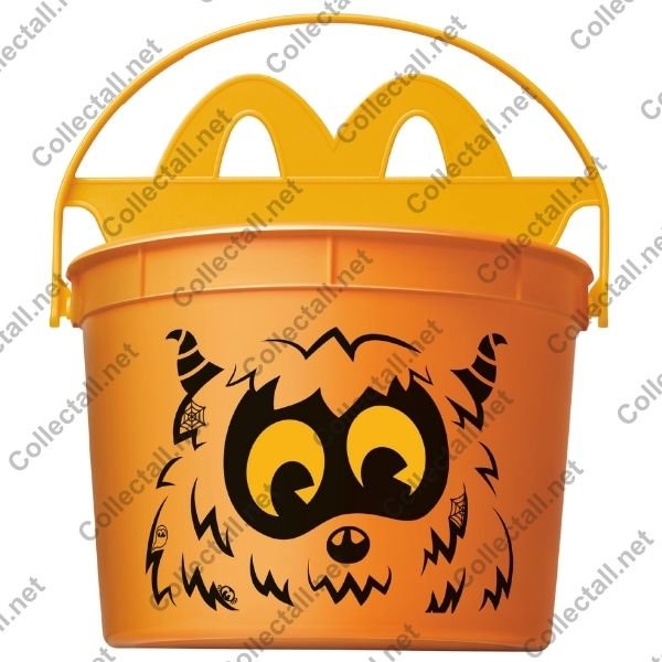 Orange Halloween Boo Bucket
