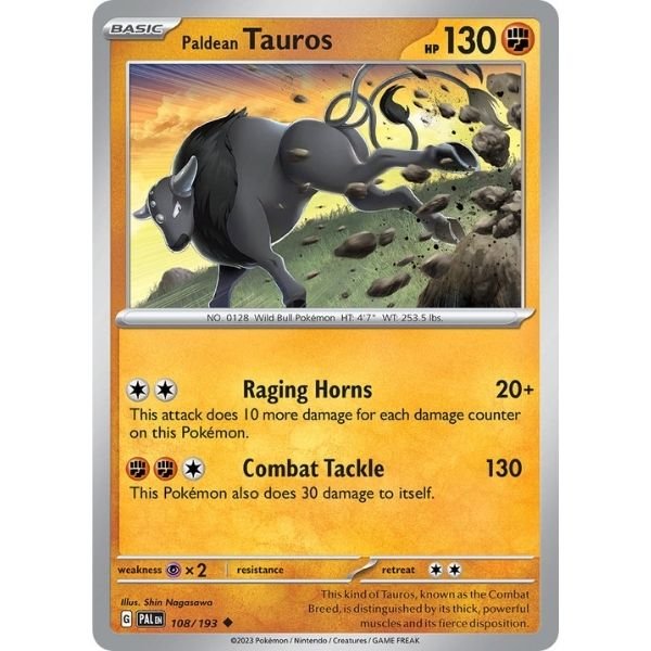 Paldean Tauros (108/193)