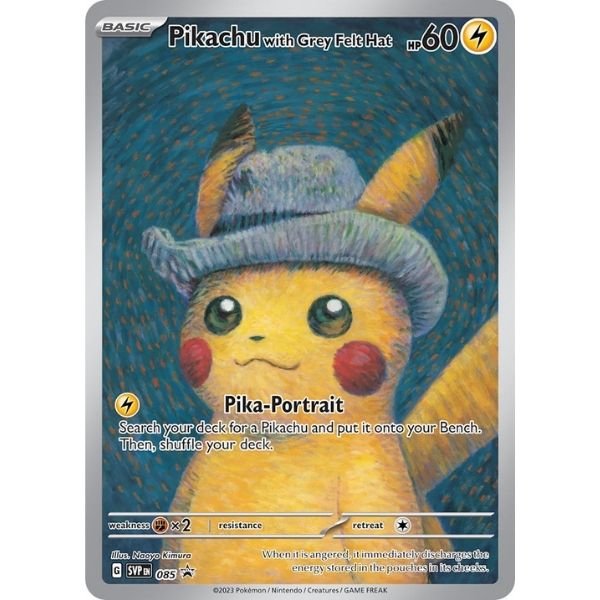 Pikachu with Grey Felt Hat (085)